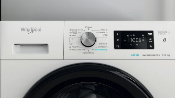 Whirlpool FFWDB 976258 BV EE Πλυντήριο Στεγνωτήριο Ρούχων 9kg / 7kg Ατμού 1600 Στροφές: Φροντίζει τα ρούχα σου