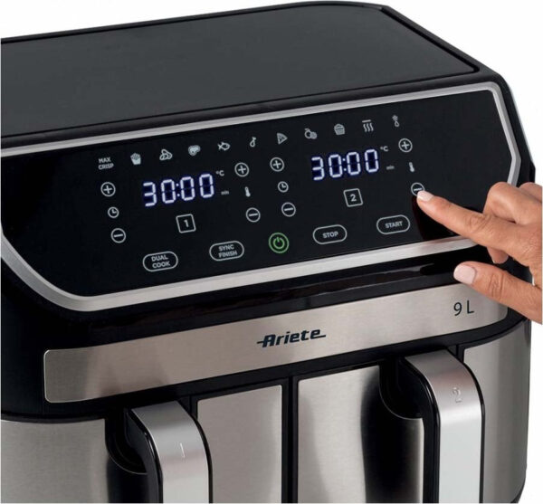 Ariete 4625 Air Fryer 9lt με Διπλό Κάδο - Image 2