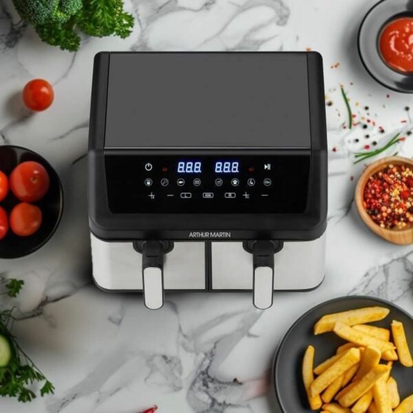 Arthur Martin AMPF9 Air Fryer 9lt με Διπλό Κάδο - Image 4