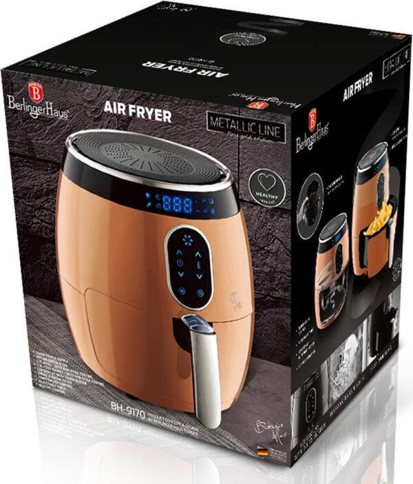 Berlinger Haus Rose Gold Collection BH-9170 Air Fryer 2.6lt - Image 3