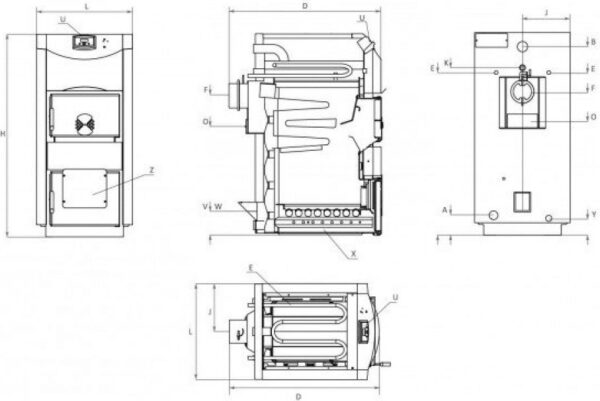 Burnit WBS Active 30 Boiler Λέβητας Pellet 23215kcal/h - Image 2