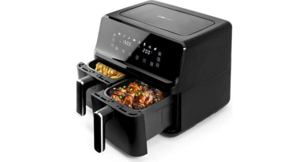 Clatronic FR3804H Air Fryer 8lt με Διπλό Κάδο