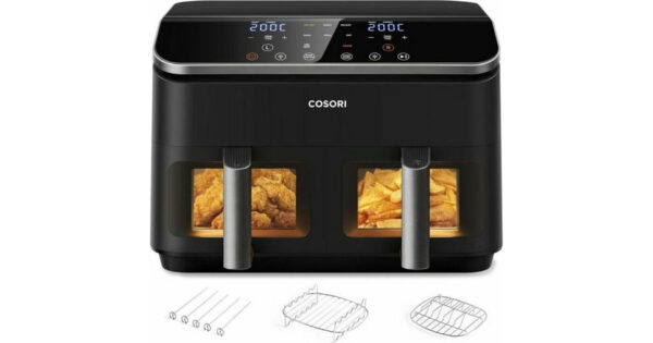 Cosori Dual Basket 8.5 Chef Edition Air Fryer 5lt με Διπλό Κάδο