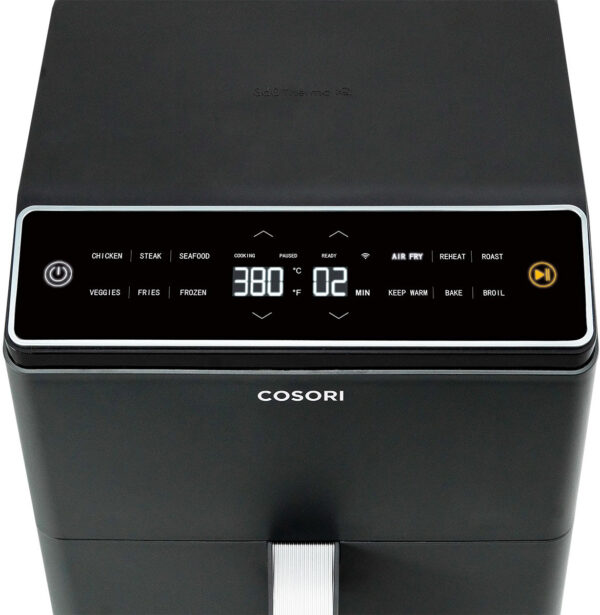 Cosori Dual Blaze Chef Edition Black Air Fryer 6.4lt με Wi-Fi - Image 4