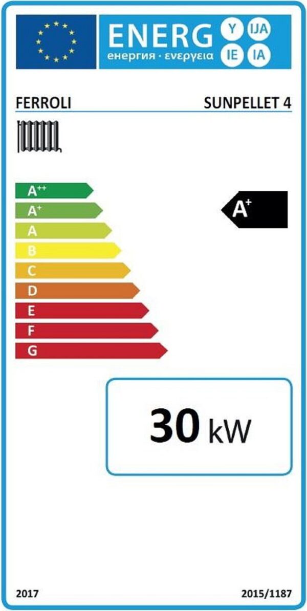 Ferroli Sun Pellet 4 Ατομικός Λέβητας Pellet με Καυστήρα 25795kcal/h - Image 2