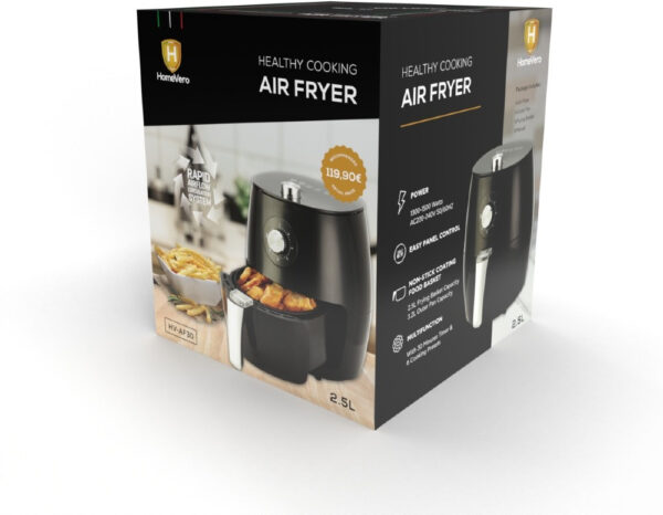 HomeVero HV-AF30 Air Fryer 2.5lt - Image 2