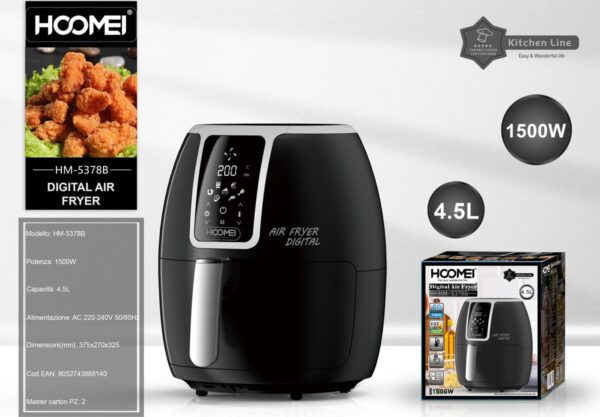 Hoomei HM-5378B Air Fryer 4.5lt - Image 2