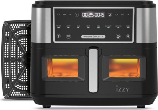 Izzy IZ-8225 Air Fryer 10lt με Διπλό Κάδο - Image 3