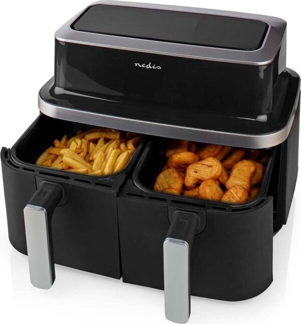 Nedis KAAF320BK Air Fryer 8.4lt με Διπλό Κάδο - Image 6