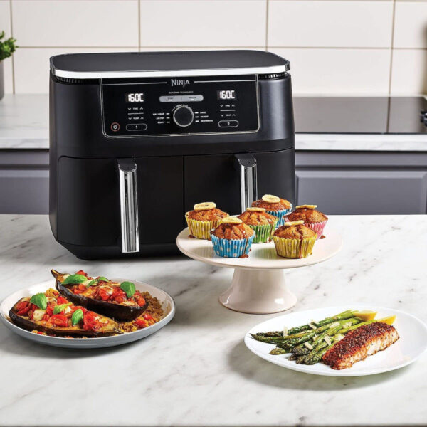 Ninja Max Dual Zone AF400EU Air Fryer 9.5lt με Διπλό Κάδο - Image 5