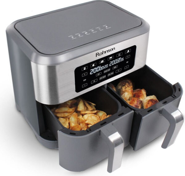 Rohnson R-2844 Air Fryer 8.5lt με Διπλό Κάδο - Image 2