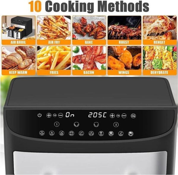 Royalty Line RL-AF5409 Air Fryer 8lt με Διπλό Κάδο - Image 7