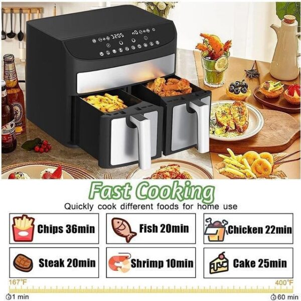 Royalty Line RL-AF5409 Air Fryer 8lt με Διπλό Κάδο - Image 8