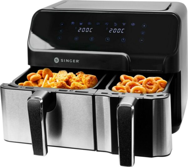 Singer AF-4630 Air Fryer 8.6lt με Διπλό Κάδο - Image 2