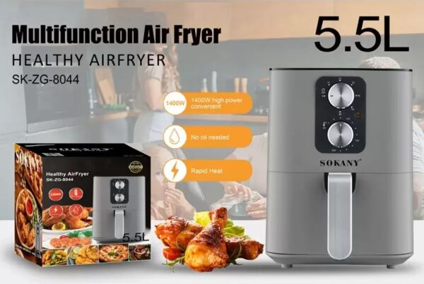 Sokany SK-ZG-8044 Air Fryer 5.5lt - Image 2