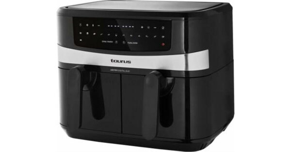 Taurus AF2600D Air Fryer 9lt με Διπλό Κάδο