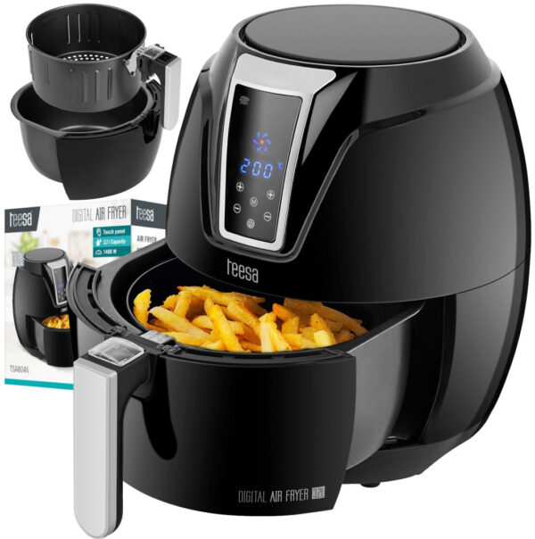 Teesa Air Fryer TSA8046 Black Air Fryer 3.5lt - Image 2