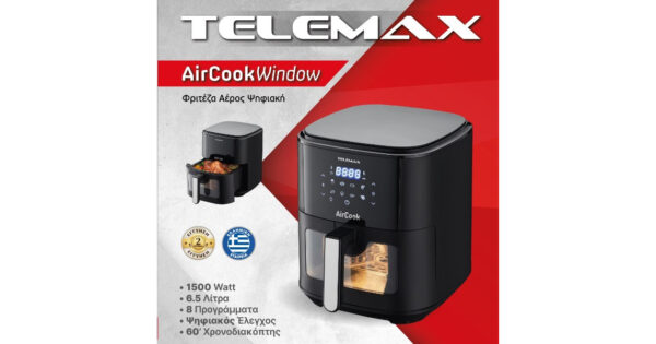 Telemax Air Fryer Digital Aircook Air Fryer 6.5lt